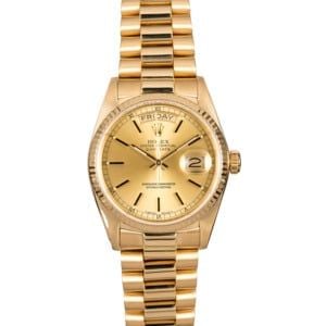 Rolex Day-Date 18038 President Certified Pre-Owned