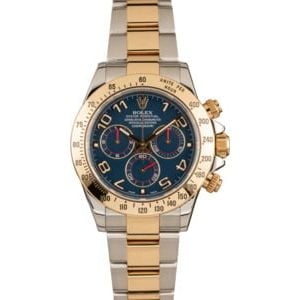 Pre-Owned Rolex Daytona 116523 Blue Arabic Dial