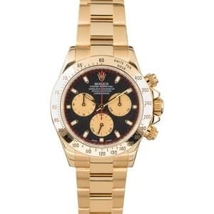 Rolex Daytona 116528 Yellow Gold Black Dial