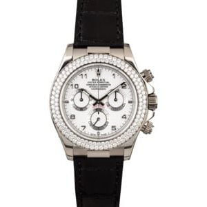 Rolex Daytona 116589 White Gold Case with Diamond Bezel