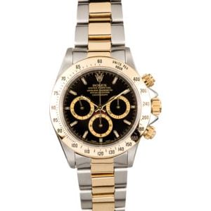 Rolex Daytona Black Dial 16523 Two Tone