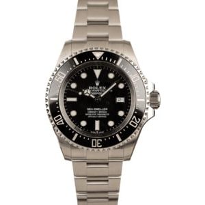 Pre-Owned Rolex DeepSea SeaDweller 126660 Black Dial