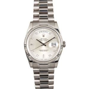 Rolex Diamond President 118239 White Gold