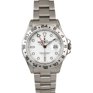 White Dial Rolex Explorer 16550 Steel Oyster