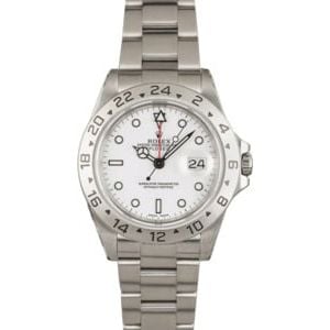 Rolex Explorer 16570 'Polar' White Dial