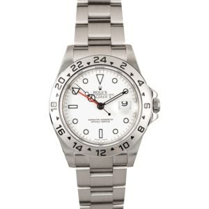 Rolex Explorer 2 16570T White Dial