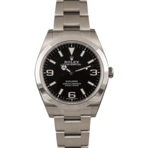 Unworn Rolex Explorer 214270 Black Dial t