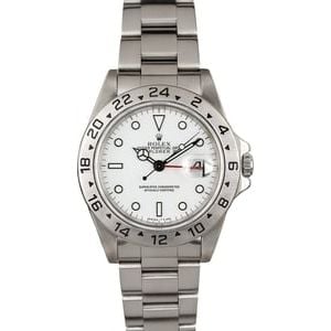 Rolex Explorer II 16570 White Dial