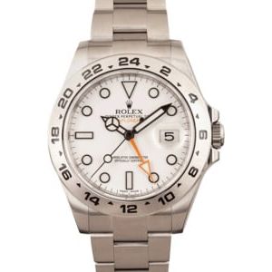 Rolex Explorer II 216570 Luminous White Dial