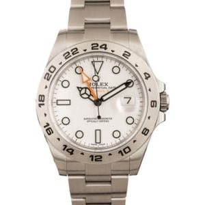 Rolex Explorer 2 White Dial 216570