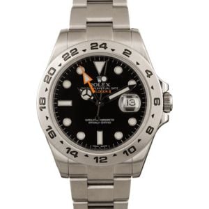 Pre-Owned Rolex Explorer II Ref 216570 Orange GMT Hand