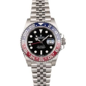 Rolex GMT-Master II Ref 126710 Ceramic 'Pepsi' Steel Jubilee Band