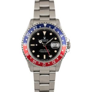 PreOwned Rolex GMT-Master 16700 "Pepsi" Bezel Insert