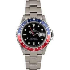 Pre Owned Rolex GMT-Master 16700 Red and Blue 'Pepsi" Bezel