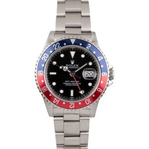 Pre Owned Rolex GMT-Master 16700 Pepsi Bezel Insert