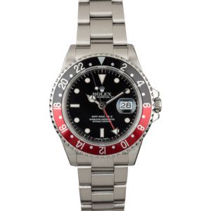 Certified Rolex GMT Master II Ref 16710 'Pepsi' Bezel Insert