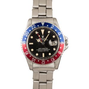 Vintage 1968 Rolex GMT-Master 1675 Stainless Steel