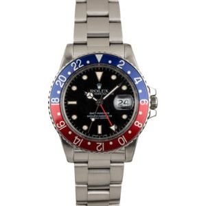 Used Rolex GMT-Master 16750 'Pepsi' Bezel