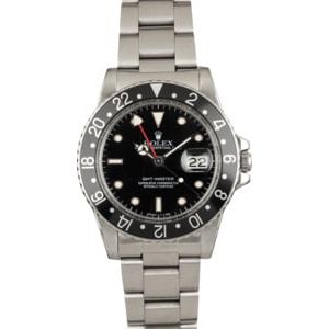 Used Rolex GMT-Master 16750 Black Dial