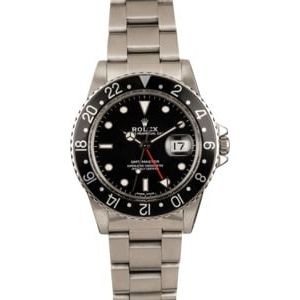 Used Rolex GMT-Master 16750 Black Bezel Insert