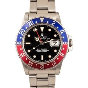 Vintage Rolex GMT-Master 16750 Pepsi Bezel Insert