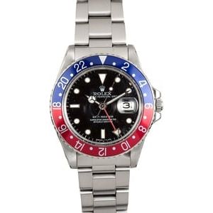 Vintage Rolex GMT-Master II Pepsi Bezel Model 16750tt