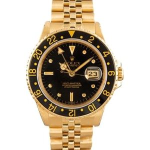 Rolex GMT-Master 16758 Yellow Gold