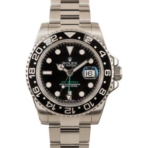 Pre-Owned Rolex Ceramic GMT-Master II Ref 116710 Black Dial