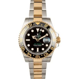 Rolex GMT Master 2 Steel and Gold 116713 Black Dial