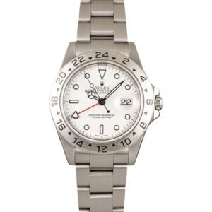 Rolex Explorer 2 16570 White Dial