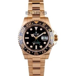 Mens Rolex 18K GMT MASTER 116718