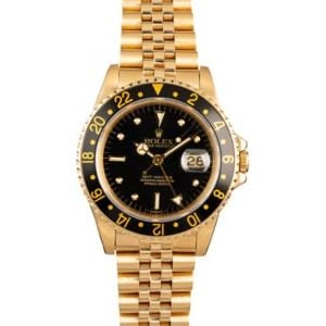 Vintage Rolex GMT-Master 16758 Black Nipple Dial