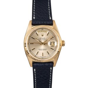 Rolex Gold Day-Date 18078 Leather