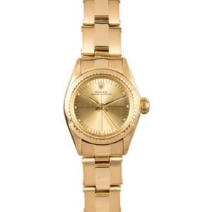 Rolex Ladies Oyster Perpetual 6724 Yellow Gold