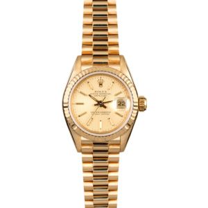 Rolex Ladies President 69178 Champagne Tapestry