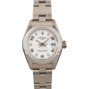 Rolex Date 79160 White Arabic Dial