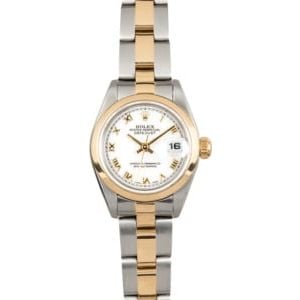 Rolex Lady-Datejust 69163 White Roman