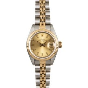 Women's Rolex Datejust 69173 Two Tone Jubilee Band