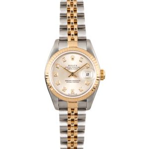 Rolex Lady-Datejust 79173 Silver Diamond Dial