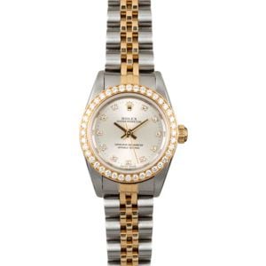 Women's Rolex Oyster Perpetual 76193 Diamond