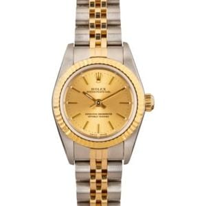 Rolex Oyster Perpetual 76193 Champagne Dial