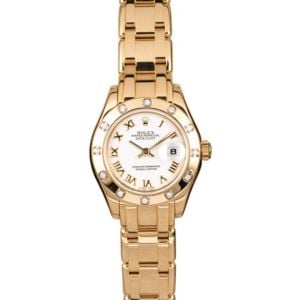 Rolex Lady Pearlmaster 80318 Diamond Bezel