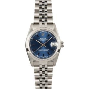 Rolex Mid-size Datejust 68240 Blue Dial