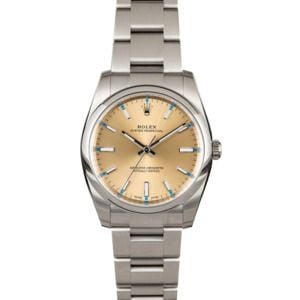 Rolex Oyster Perpetual 114200 Champagne Dial