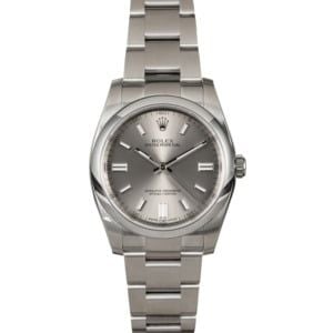 Certified Rolex Oyster Perpetual 116000 Steel Dial