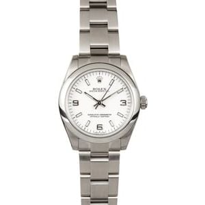 Mid-Size Rolex Oyster Perpetual 177200 White Dial