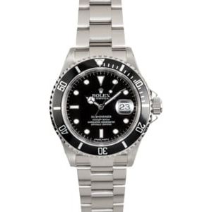 Rolex Oyster Submariner 16610 Serial Engraved