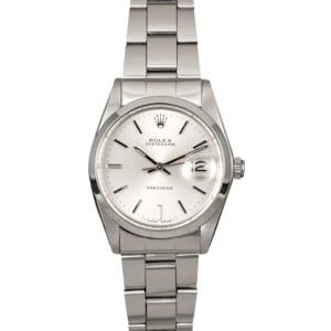 Certified Pre-Owned Rolex Oysterdate 6694 Silver