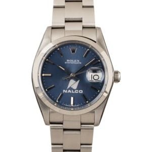 Rolex OysterDate 6694 Blue Nalco Dial