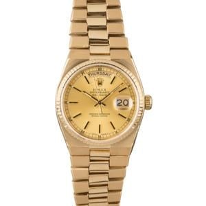 Rolex OysterQuartz Day-Date 19018 Yellow Gold Integral